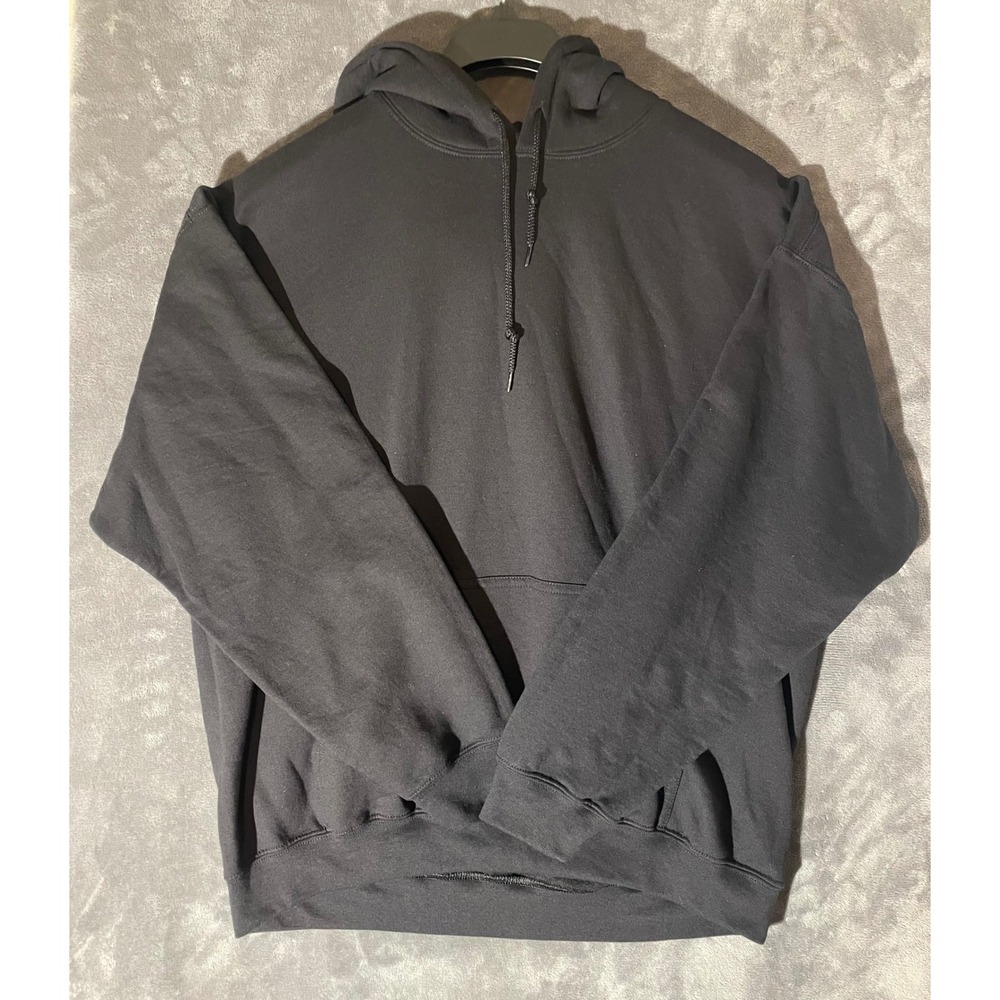 Gildan Heavy Blend Princess Mononoke Wolf Graphic Hoodie Black XL - Picture 4 of 7
